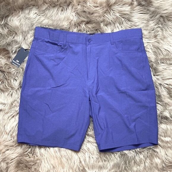 Maelreg Men’s Proflex Royal Blue Active Golf Casual Shorts Quick-dry - Picture 2 of 15